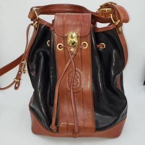 MARINO ORLANDI Italian Leather Bucket Bag